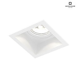 Apparecchio da incasso a soffitto PLANO 1-Lampadina IP44, bianco dimmerabile