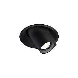 Luce da incasso BLIEK ROUND CEILING REC 1.0 PAR16 GU10 IP20, nero opaco  12W