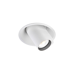 Luce da incasso BLIEK ROUND CEILING REC 1.0 PAR16 GU10 IP20, bianco opaco  12W