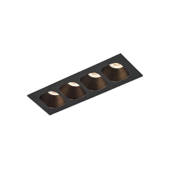 recessed luminaire PIRRO PETIT CEILING REC 4.0 IP20, black matt 10W 760lm 3000K 20-40 20-40 CRI 90-100