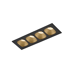 recessed luminaire PIRRO PETIT CEILING REC 4.0 IP20, champagner, black matt 10W 760lm 3000K 20-40 20-40 CRI 90-100