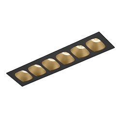 recessed luminaire PIRRO PETIT CEILING REC 6.0 IP20, champagner, black matt 14W 760lm 3000K 20-40 20-40 CRI 90-100