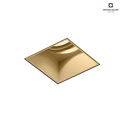 recessed spotlight STRANGE TRIMLESS 1.0 - LED 1 flame, square, flush, cardanic swivelling IP20, champagner dimmable