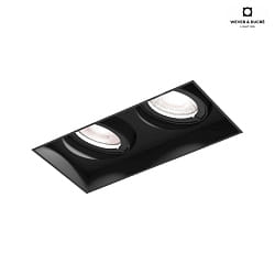 LED Einbaustrahler STRANGE 2.0, 350/500mA, 2x 7/10W 3000K, CRi >90, schwarz