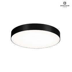 LED Wand-/Deckenleuchte ROBY 3.5, IP44, 32W 3000K,  35.5cm, dimmbar, schwarz