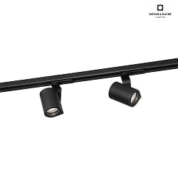 LED 1-Phasen-Strahler SQUBE ON TRACK 1.0, 6W 3000K, inkl. Adapter, schwarz
