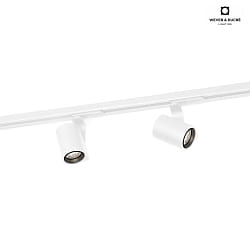 LED 1-Phasen-Strahler SQUBE ON TRACK 1.0, 6W 3000K, inkl. Adapter, wei