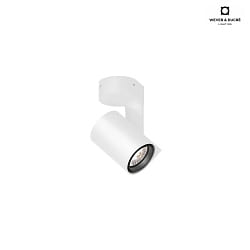 Lampada da parete e soffitto SQUBE ON BASE 1.0 girevole IP20, bianco dimmerabile