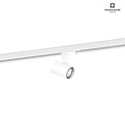 LED 3-Phasen-Strahler SQUBE ON TRACK 2.0, 12W 2700K, inkl. Adapter, wei