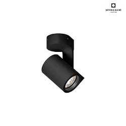 LED Wall /Ceiling Spot SQUBE ON BASE 2.0, 12W 1800-2850K, swivelling 90, black