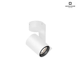 Lampada da parete e soffitto SQUBE ON BASE 2.0 girevole IP20, bianco dimmerabile