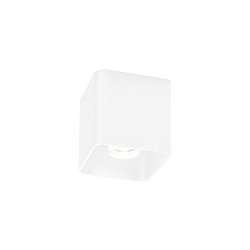 Plafoniera DOCUS 1.0 Forma di cubo, indietro GU10 IP20, Bianco dimmerabile