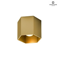 Ceiling luminaire HEXO 1.0 PAR16, GU10 max. 12W, gold