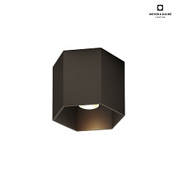 Ceiling luminaire HEXO 1.0 PAR16, GU10 max. 12W, bronze
