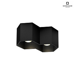 Ceiling luminaire HEXO 2.0 PAR16, 2x GU10 max. 12W, black