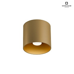 Downlight RAY 1.0 - PAR16 cilindrico, senza riflettore GU10 IP20, oro dimmerabile