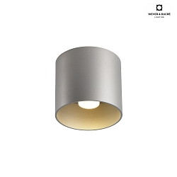 Downlight RAY 1.0 - PAR16 cilindrico, senza riflettore GU10 IP20, alluminio spazzolato dimmerabile