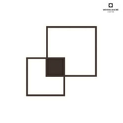 Lampada da parete e soffitto VENN 1.0 2 elemento, angolare, indiretto IP20, bronzo dimmerabile