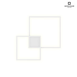 Lampada da parete e soffitto VENN 1.0 2 elemento, angolare, indiretto IP20, opaco, bianco traffico dimmerabile