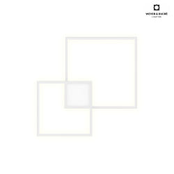 Lampada da parete e soffitto VENN 2.0 2 elemento, angolare, diretto / indiretto IP20, opaco, bianco traffico dimmerabile