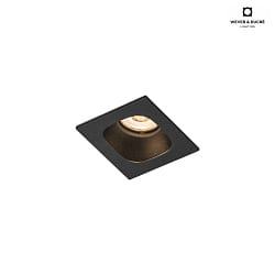 LED Einbaustrahler PIRRO 1.0, 1 Spot 4.5W 3000K, CRi >90, dimmbar, schwarz