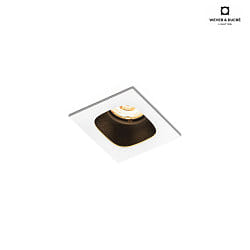 LED Einbaustrahler PIRRO 1.0, 1 Spot 4.5W 2700K, CRi >90, dimmbar, wei-schwarz