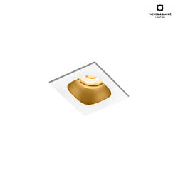 LED Einbaustrahler PIRRO 1.0, 1 Spot 4.5W 2700K, CRi >90, dimmbar, wei-gold