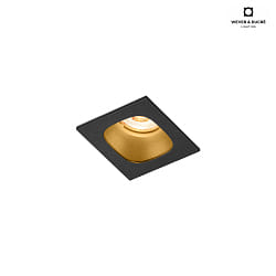 LED Einbaustrahler PIRRO 1.0, 1 Spot 4.5W 3000K, CRi >90, dimmbar, schwarz-gold