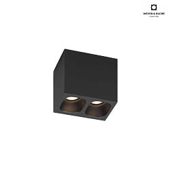 Downlight PIRRO 2.0 2-Lampadine IP20, nero dimmerabile