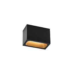 LED Deckenleuchte PIRRO OPAL CEILING SURF 2.0 LED, 2-flammig, 3000K K 7W 220-240VAC DIM , IP20, schwarz matt, gold