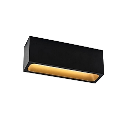 LED Deckenleuchte PIRRO OPAL CEILING SURF 4.0 LED, 4-flammig, 2700K K 12W 220-240VAC DIM , IP20, schwarz matt, gold
