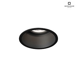 recessed spotlight DEEPER 1.0 - LED rigid, multipower, with leaf springs IP20, mat, deep black dimmable