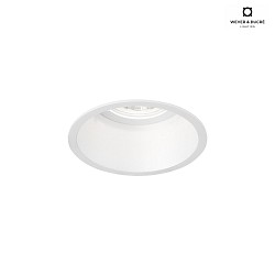 recessed spotlight DEEPER 1.0 - LED rigid, multipower, with leaf springs IP20, mat, traffic white dimmable