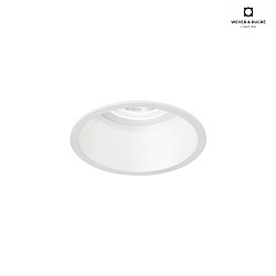 recessed spotlight DEEPER IP44 1.0 - LED rigid, multipower, with leaf springs IP44 / IP20, mat, traffic white dimmable