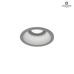 LED Einbaustrahler DEEP PETIT 1.0, 350mA, 18V, 6W 3000K, CRi >90, silber