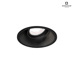 LED Einbaustrahler DEEP PETIT ADJUST 1.0, 350mA, 6W 3000K, CRi >90, mit Standard-Federn, schwarz