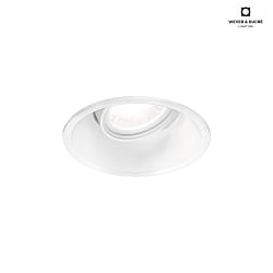 LED Einbaustrahler DEEP PETIT ADJUST 1.0, 350mA, 6W 3000K, CRi >90, mit Blattedern, wei