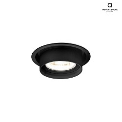 Recessed spot RINI SNEAK IP44 1.0 PAR16, GU10 max. 12W, black