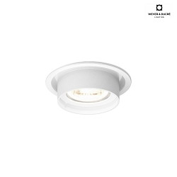 Recessed spot RINI SNEAK IP44 1.0 PAR16, GU10 max. 12W, white