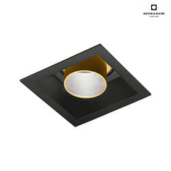 LED Recessed spot SNEAK TRIM 1.0, 350/500mA, 7/10W 2700K, CRi >90, black gold