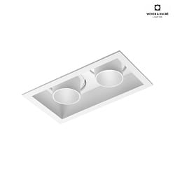 LED Recessed spot SNEAK TRIM 2.0, 350/500mA, 2x 7/10W 2700K, CRi >90, white