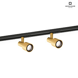 LED 1-Phasen-Schienenstrahler SARA 1.0, 8W 2700K, dimmbar, gold