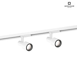 LED 1-Phasen-Schienenstrahler SARA 1.0, 8W 2700K, dimmbar, wei