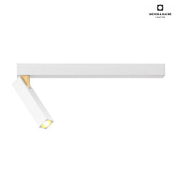 LED Deckenleuchte MICK 1.0, 1-flammig, 33cm, 13W 2700K, CRi >90, dimmbar, wei-gold