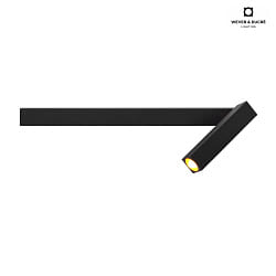 Luminaire mural MICK WALL 1.0  1 flamme IP20, or, noir gradable