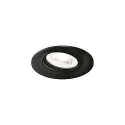 Downlight SPINEO 1.0 girevole, ruotabile, con molle a balestra GU10 IP20, Nero dimmerabile