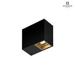 ceiling luminaire PLANO PETIT 1.0 - LED 1 flame, cardanic swivelling IP20, black matt dimmable