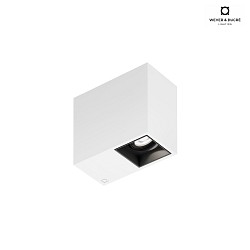 ceiling luminaire PLANO PETIT 1.0 - LED 1 flame, cardanic swivelling IP20, mat, traffic white dimmable