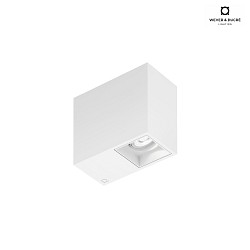 ceiling luminaire PLANO PETIT 1.0 - LED 1 flame, cardanic swivelling IP20, mat, traffic white dimmable