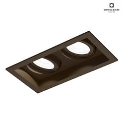 LED Einbaustrahler PLANO PETIT ADJUSTABLE 2.0, 350mA, 2x 6W 2700K, CRi >90, bronze